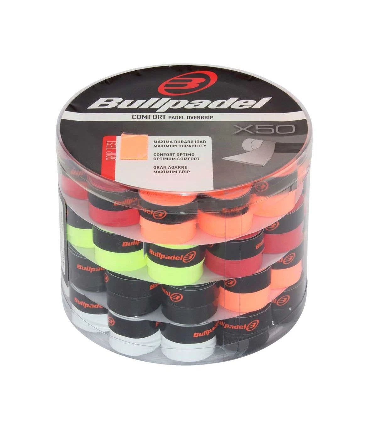 Bullpadel overgrips 50 stuks multicolor