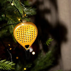 Padelracket Kerstornament Goud | Padellic