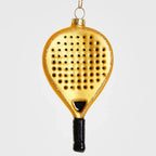 Padelracket Kerstornament Goud | Padellic