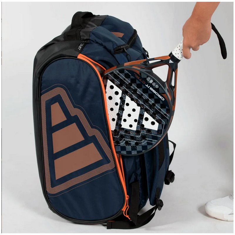 Adidas Pro Tour racketbag padel 2026 blauw-oranje | Padellic