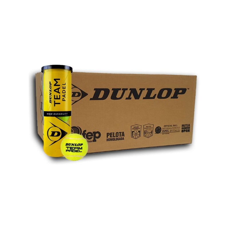 Dunlop Team padel doos 24 x 3 padelballen